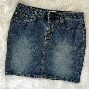 No boundaries denim stretch skirt